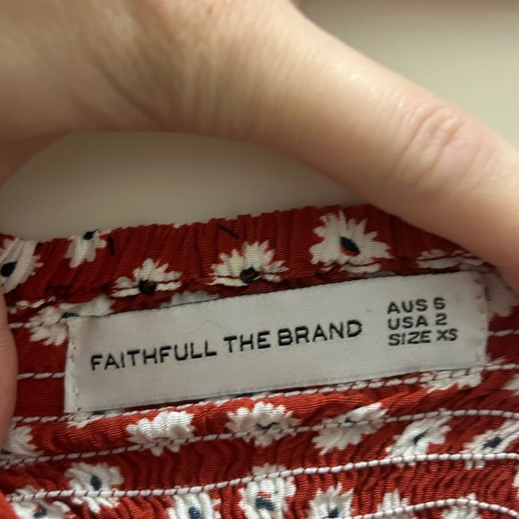 Faithfull The Brand Red Floral Sundress XS - Picture 4 of 9